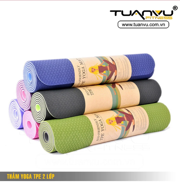 Thảm yoga TPE 6mm 2 lớp