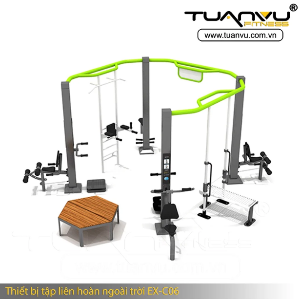 Thiết bị tập liên hoàn ngoài trời EX-C06