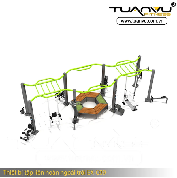 Thiết bị tập liên hoàn ngoài trời EX-C09