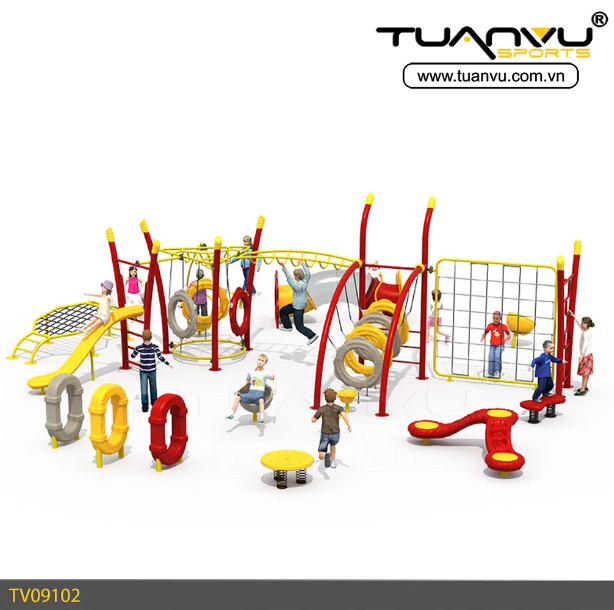 Thiết bị vận động thể chất ngoài trời cho trẻ TV09102