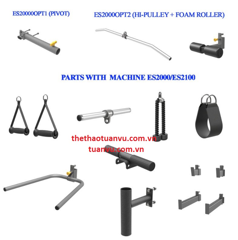 Giàn tạ đa năng Impulse ES2100+ES2000OPT1+ES2000OPT2 (Tạ đôi 2*200LBS)