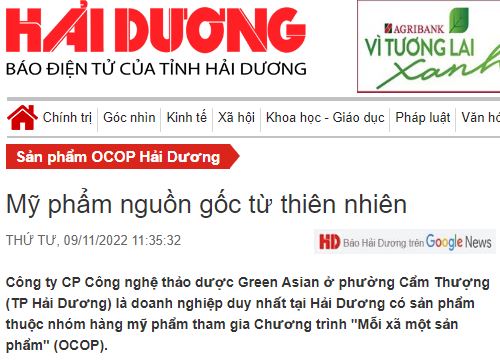 Green Asia - Mỹ phẩm nguồn gốc từ thiên nhiên