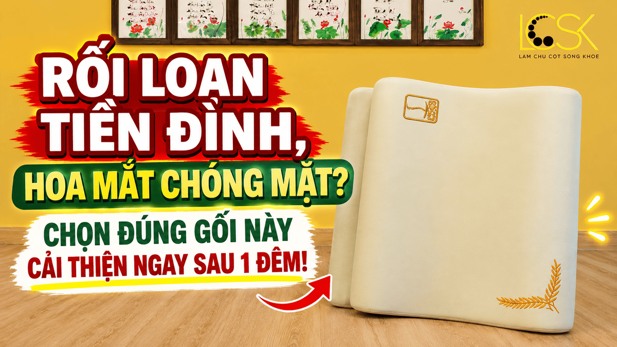 Rối Loạn Tiền Đình, Hoa Mắt Chóng Mặt? Chọn Đúng Gối Này Cải Thiện Ngay Sau 1 Đêm!