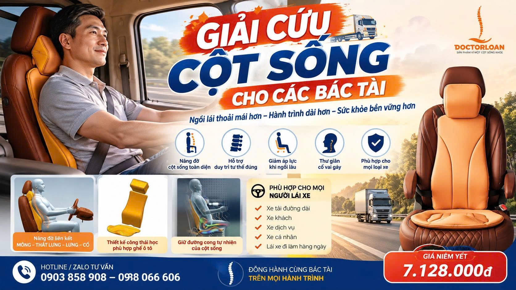 GIẢI CỨU CỘT SỐNG CHO NGƯỜI LÁI XE