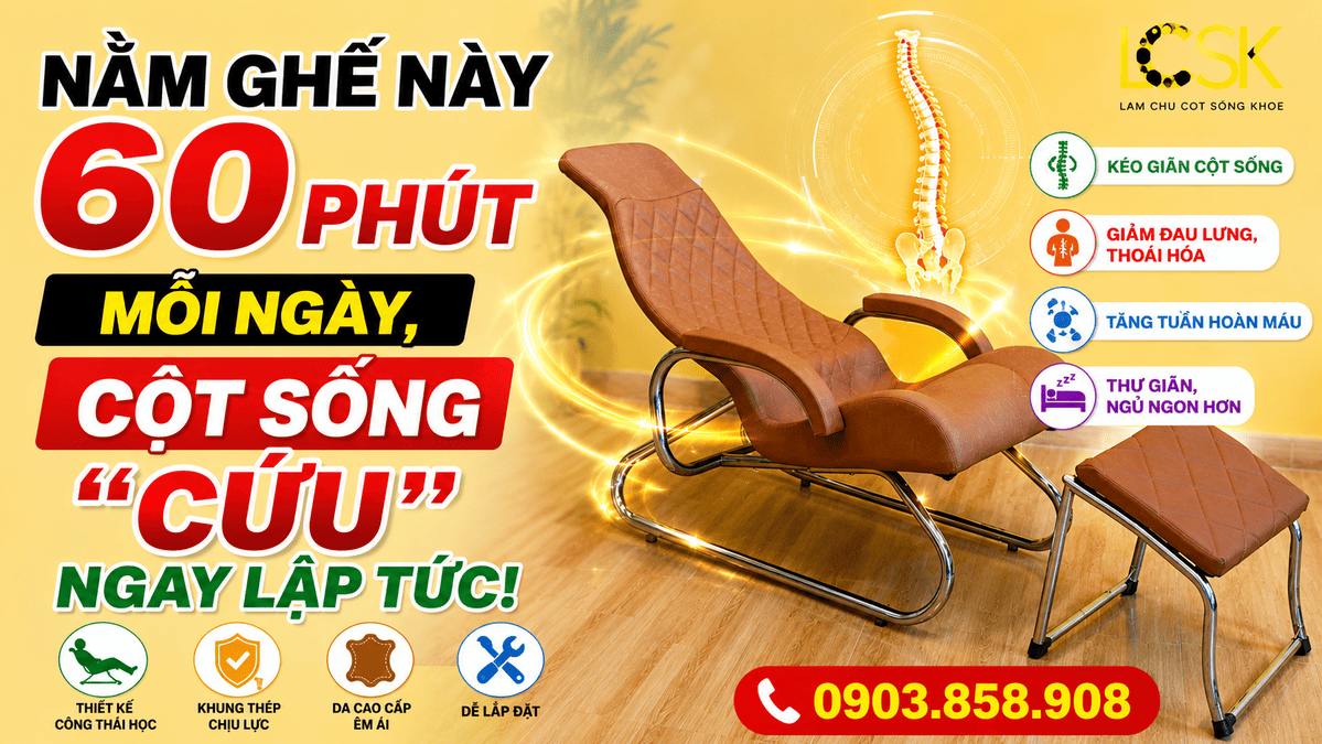 Nằm Ghế Này 60 Phút Mỗi Ngày, Cột Sống Được 