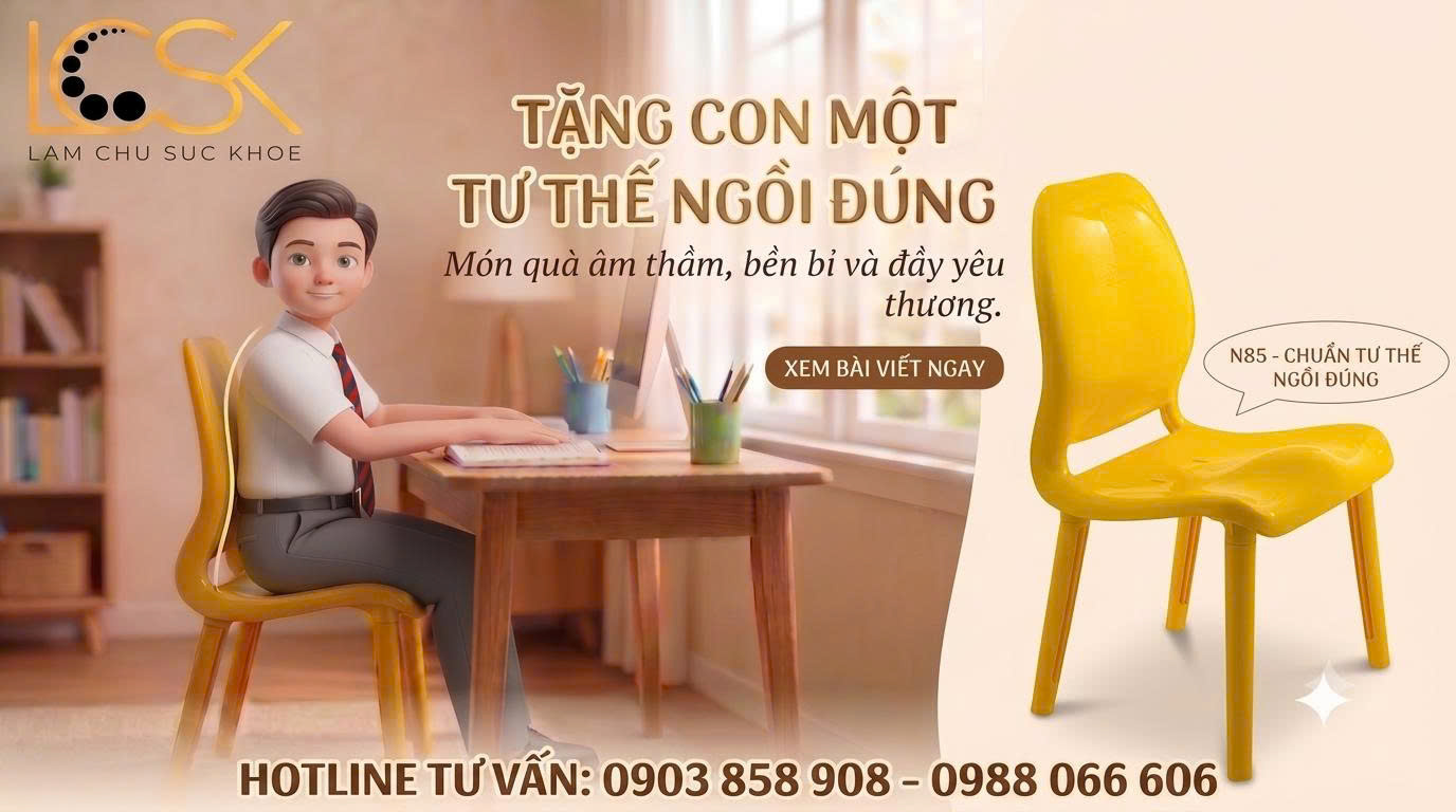 🎁 TẶNG CON MỘT TƯ THẾ HỌC TẬP KHỎE MẠNH