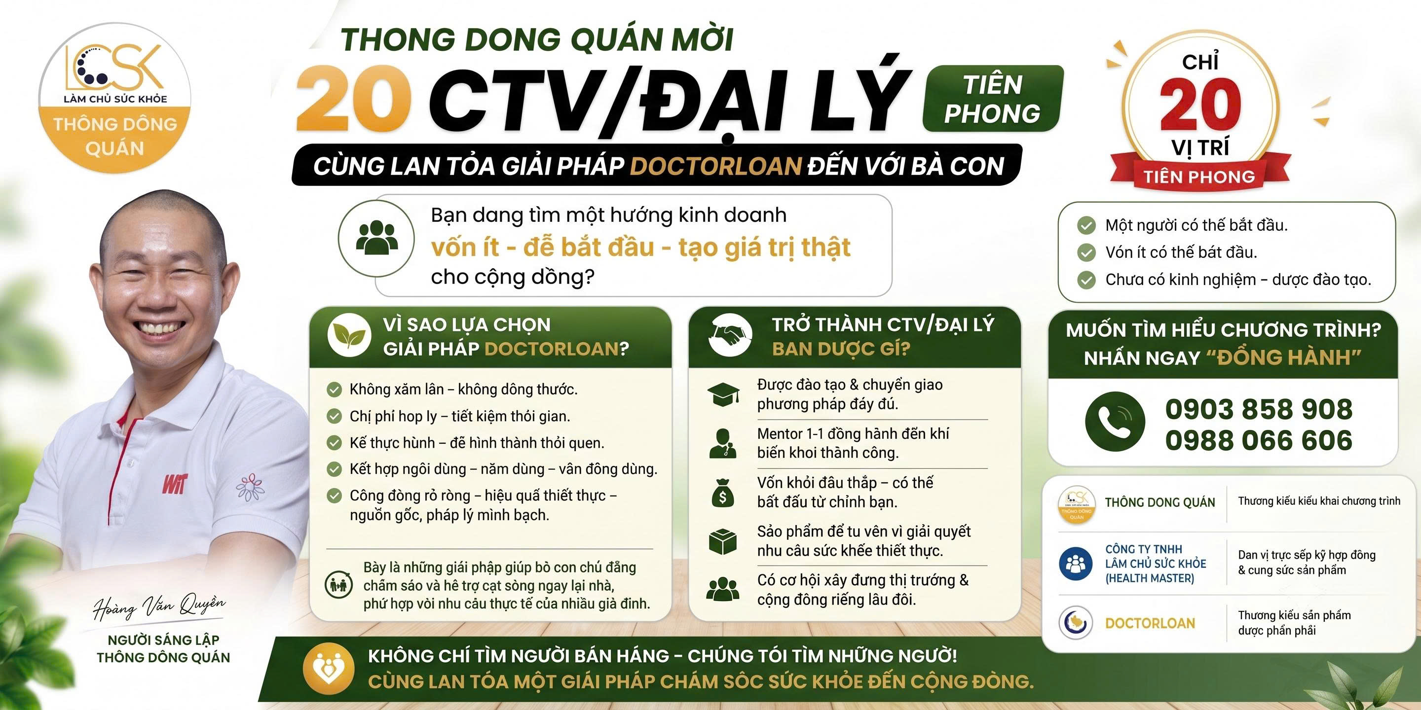🚀 THONG DONG QUÁN MỜI 20 CTV/ĐẠI LÝ TIÊN PHONG