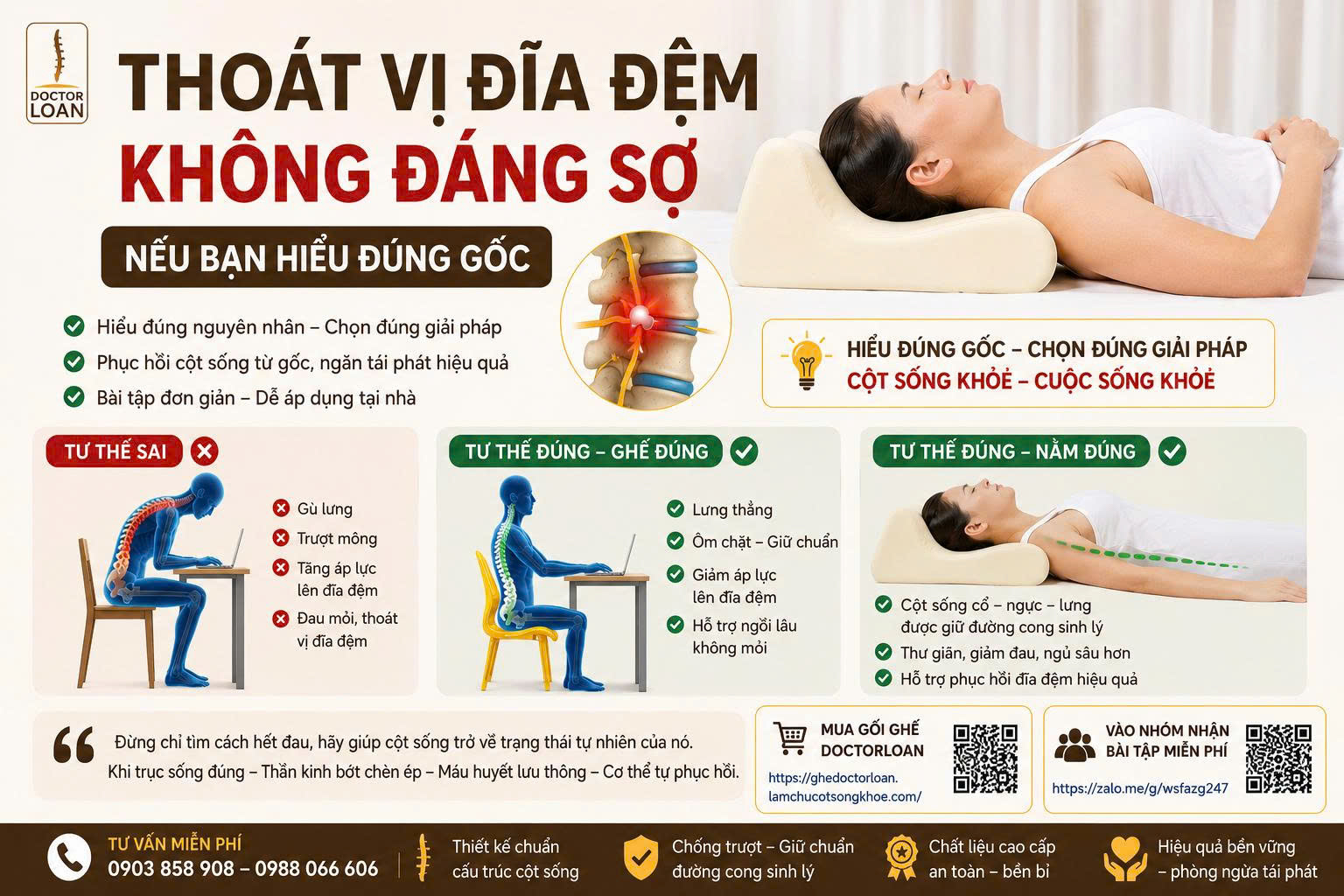 THOÁT VỊ ĐĨA ĐỆM – KHÔNG ĐÁNG SỢ NẾU BẠN HIỂU ĐÚNG GỐC