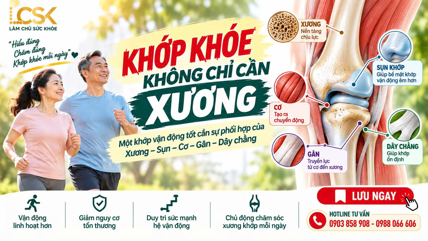 🦴 KHỚP KHỎE KHÔNG CHỈ CẦN XƯƠNG!