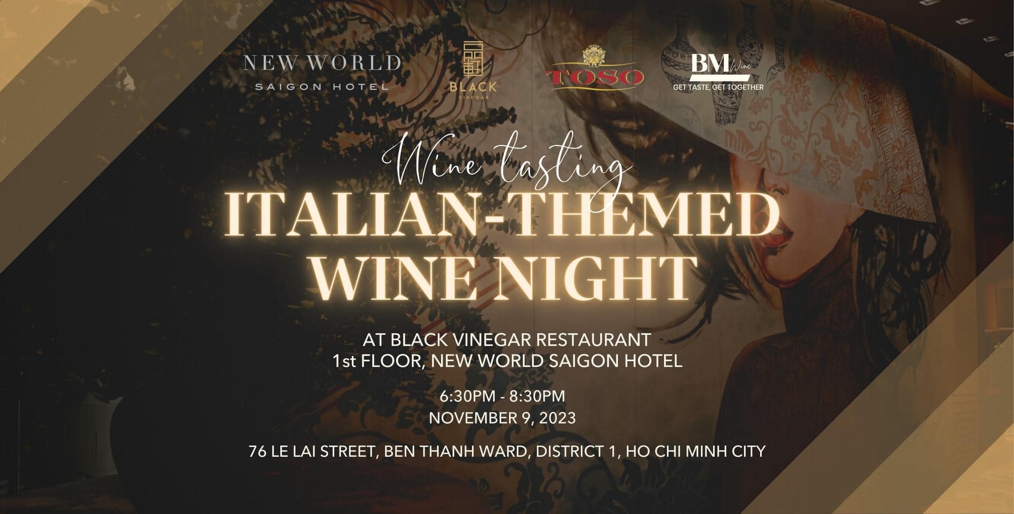 𝑾𝒊𝒏𝒆 𝑻𝒂𝒔𝒕𝒊𝒏𝒈: 𝑰𝒕𝒂𝒍𝒊𝒂𝒏-𝑻𝒉𝒆𝒎𝒆𝒅 𝑾𝒊𝒏𝒆 𝑵𝒊𝒈𝒉𝒕 𝒂𝒕 𝑵𝒆𝒘 𝑾𝒐𝒓𝒍𝒅 𝑺𝒂𝒊𝒈𝒐𝒏 𝑯𝒐𝒕𝒆𝒍.