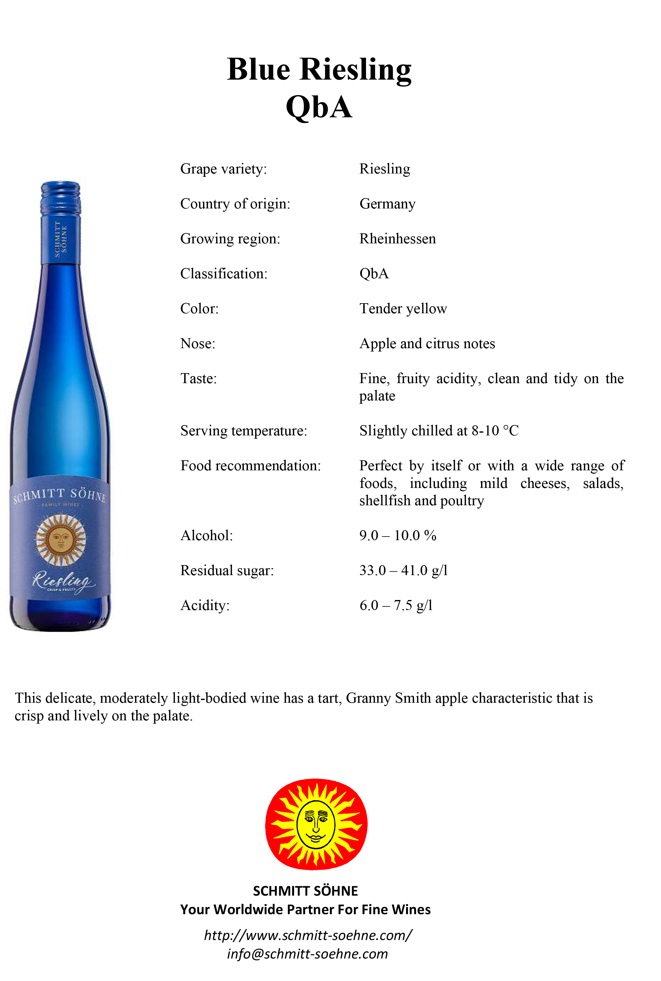 Blue Riesling QbA new 2020