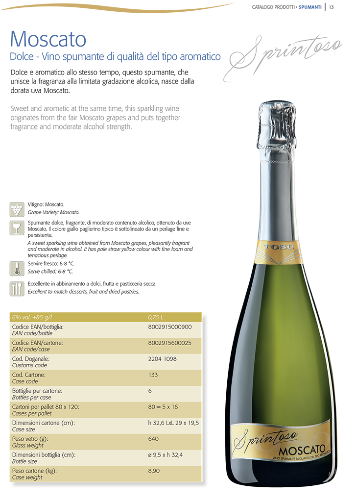 Moscato dolce Sprintoso