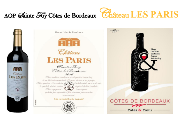 U5-AOP Sainte Foy Côtes de Bordeaux Château LES PARIS 2016