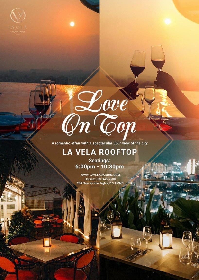 Reserve your table & Enjoy your dinner at LA VELA Saigon Hotel...