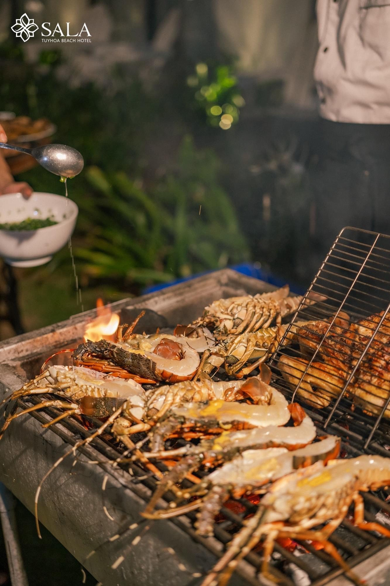 A romantic night at Sala Phu Yen resort beach