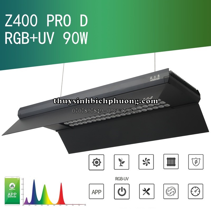 ĐÈN LED WEEK AQUA Z400 PRO D RGB-UV