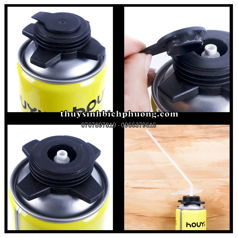 FOAM HOUYI TẠO BACKGROUND GIẢ ĐÁ MÀU XÁM ĐEN