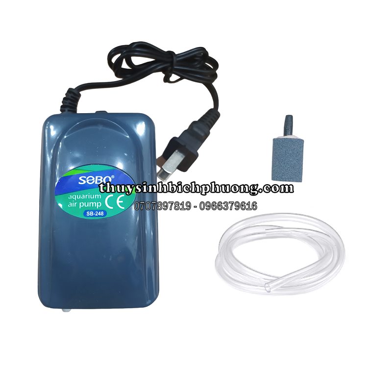 SOBO - Silent Air Pump (SB-1102)  Máy bơm sủi Oxy cho hồ cá thủy