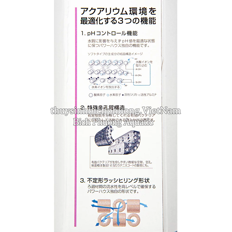 POWER HOUSE SOFT TYPE SIZE S - VẬT LIỆU LỌC GIẢM pH CAO CẤP