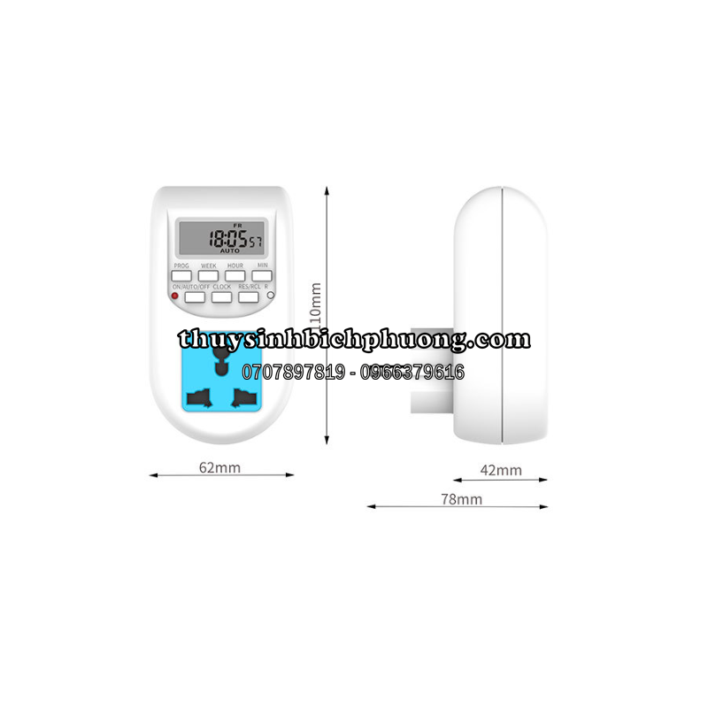 DIGITAL TIMER | Ổ CẮM HẸN GIỜ ĐIỆN TỬ TỰ ĐỘNG TIỆN LỢI | THUỶ SINH BÍCH ...