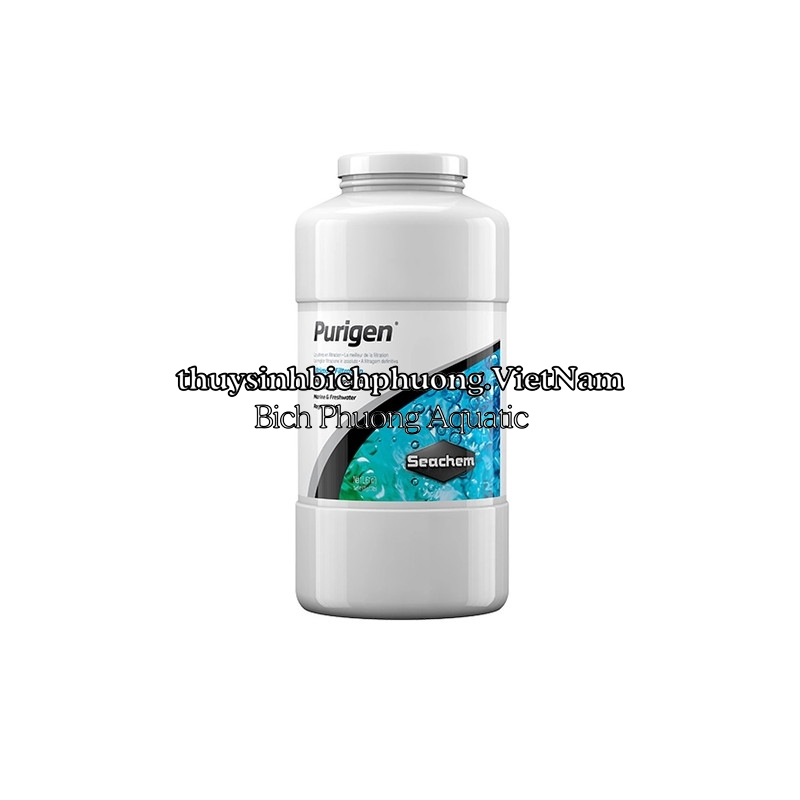 SEACHEM PURIGEN HŨ 1L, 2L - HẤP THỤ ĐỘC TỐ, LÀM TRONG NƯỚC
