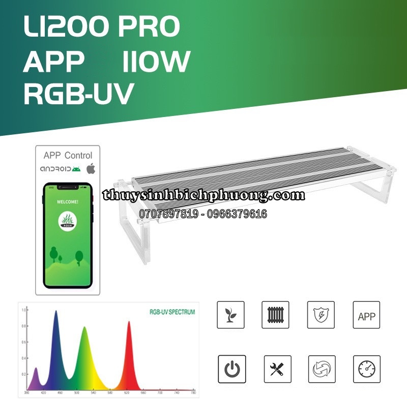 ĐÈN LED WEEK L PRO RGB-UV - ĐÈN LED THỦY SINH