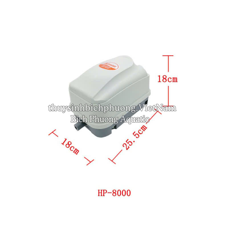 ATMAN HP – 4000 | 8000 | 12000 - MÁY BƠM SỦI TẠO OXY CHO HỒ CÁ TÉP THỦY SINH