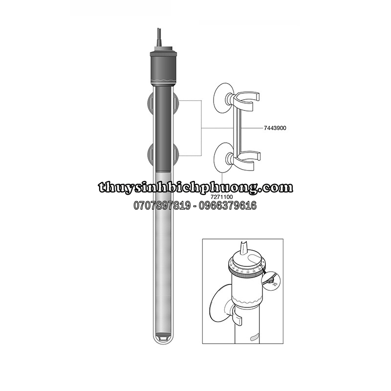 EHEIM THERMOCONTROL HEATER E 300W | 400W - THIẾT BỊ SƯỞI BỂ CÁ