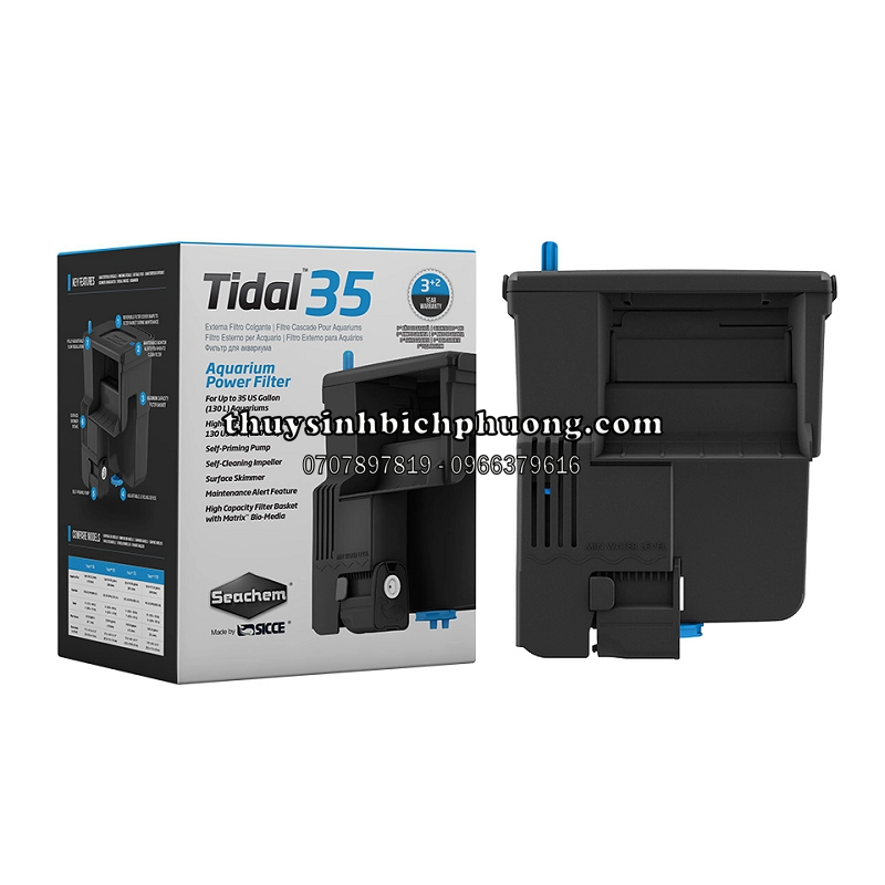 SEACHEM TIDAL 35 | 55 | 75 | 110 HANG ON POWER FILTER - LỌC THÁC CAO CẤP