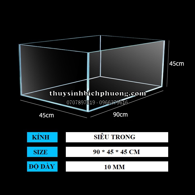 HỒ KÍNH CHỮ NHẬT SIÊU TRONG TSA VIỆT NAM