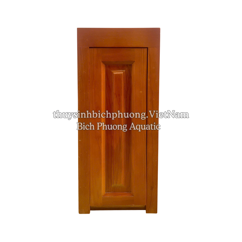 CHÂN TỦ GỖ SỒI MÀU GÕ ĐỎ MẪU 2 - AQUARIUM WOOD CABINET
