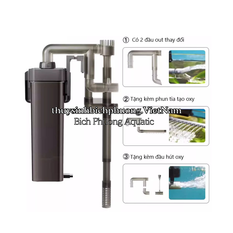 JEBAO JECOD BG SERIES (BG350, BG500, BG650)  - LỌC TREO CAO CẤP