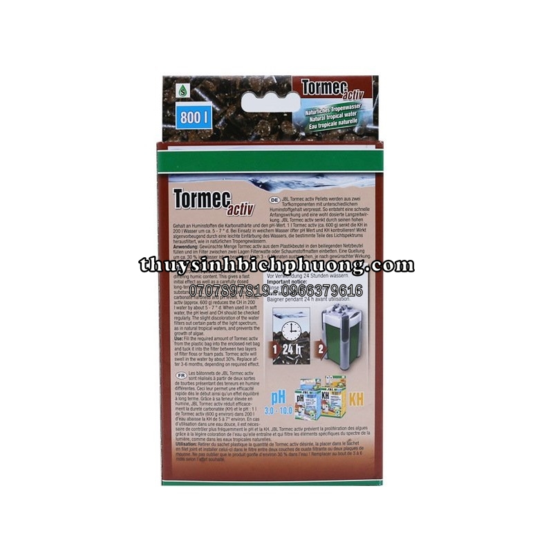 JBL TORMEC ACTIV – VIÊN NÉN THAN BÙN GIẢM PH