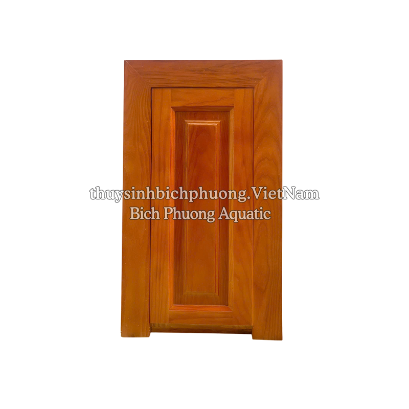 CHÂN TỦ GỖ SỒI MÀU GÕ ĐỎ MẪU 2 - AQUARIUM WOOD CABINET