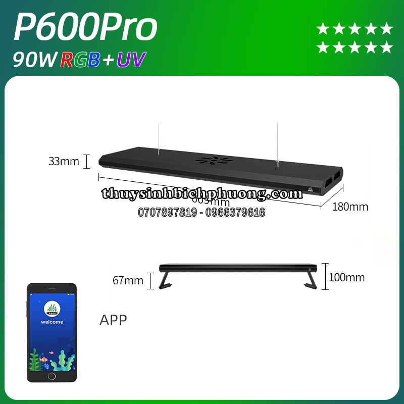 ĐÈN LED WEEK P PRO SERIES RGB-UV P600 | P900 | P1200