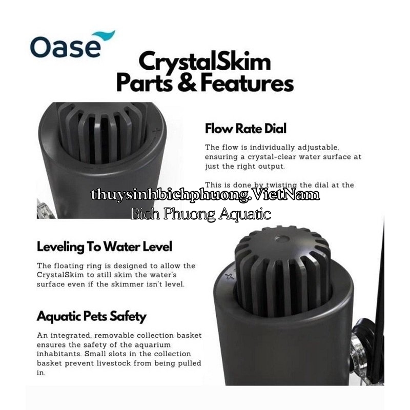 OASE CRYSTALSKIM SURFACE SKIMMER 350 | 600 - LỌC VÁNG CAO CẤP