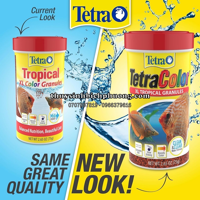 TETRA COLOR THỨC ĂN LÊN MÀU CÁ DĨA, CẦU VỒNG