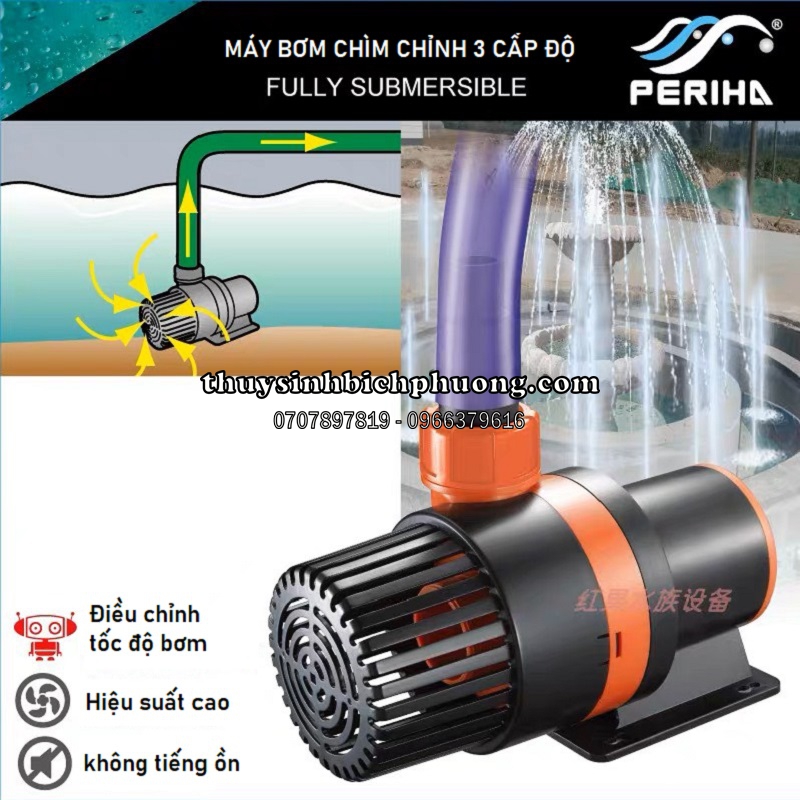 PERIHA PB 3 CHẾ ĐỘ  - MÁY BƠM CHO HỒ KOI, HỒ CÁ THỦY SINH