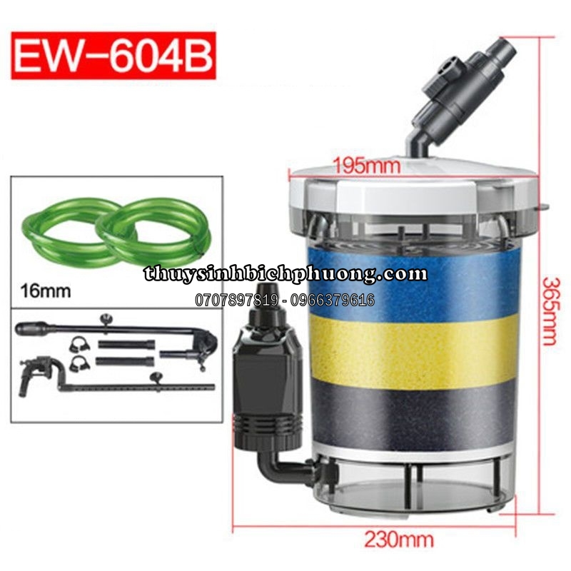 SUNSUN HW|LW|EW-602B|603B|604B - LỌC THÙNG HỒ CÁ THỦY SINH