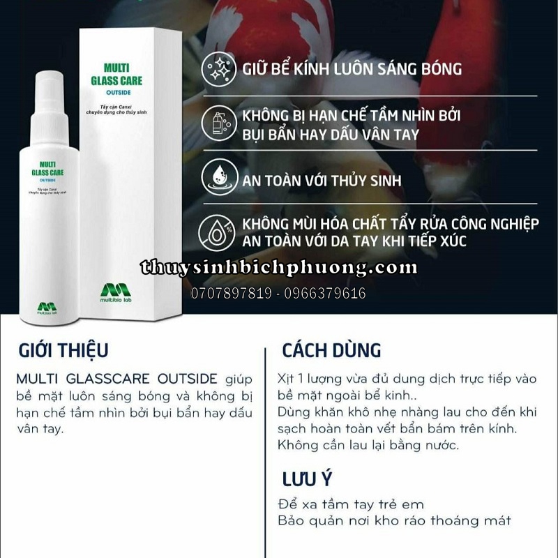 MULTI GLASS CARE OUT SIDE - LÀM SẠCH HỒ KÍNH