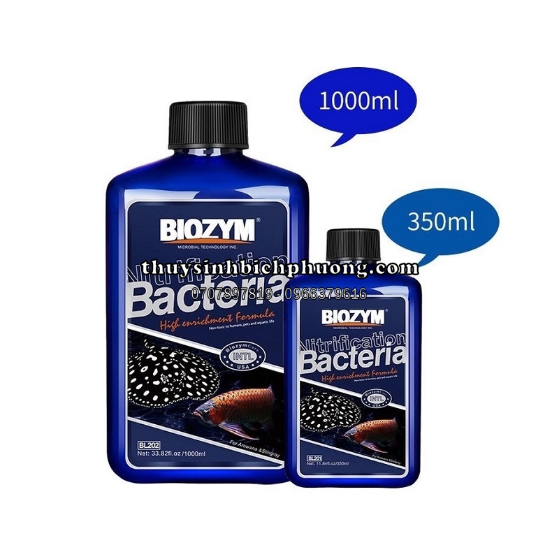 BIOZYM BACTERIA FOR AROWANA & STINGRAY - VI SINH ĐẬM ĐẶC CHO CÁ RỒNG, CÁ ĐUỐI, CÁ SĂN MỒI