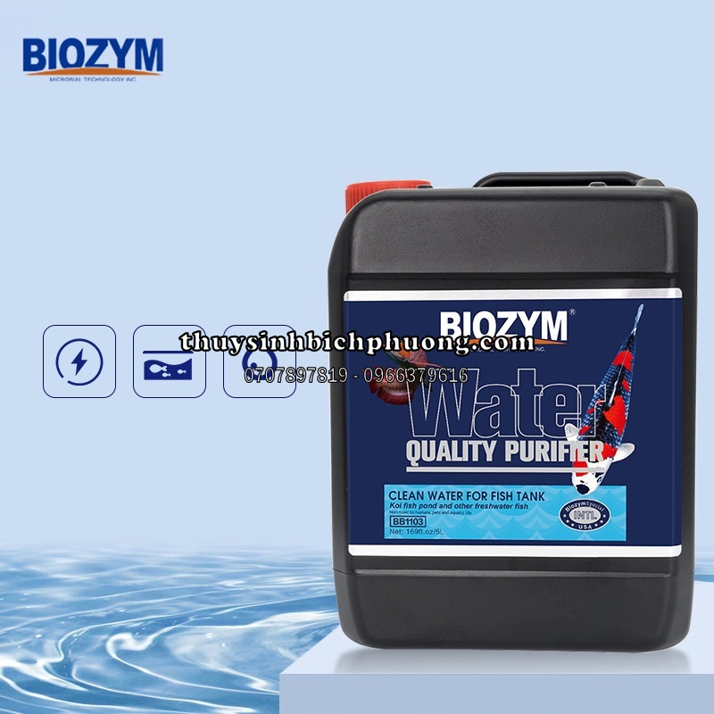 BIOZYM WATER QUALITY PURIFIER - TRỊ TẢO NƯỚC XANH, LÀM TRONG NƯỚC HỒ CÁ ...