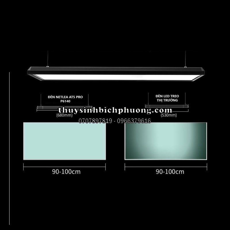 ĐÈN LED NETLEA AT5 PRO P6105 | P6140 CAO CẤP (BẢN NEW ĐIỀU KHIỂN ĐÈN ...