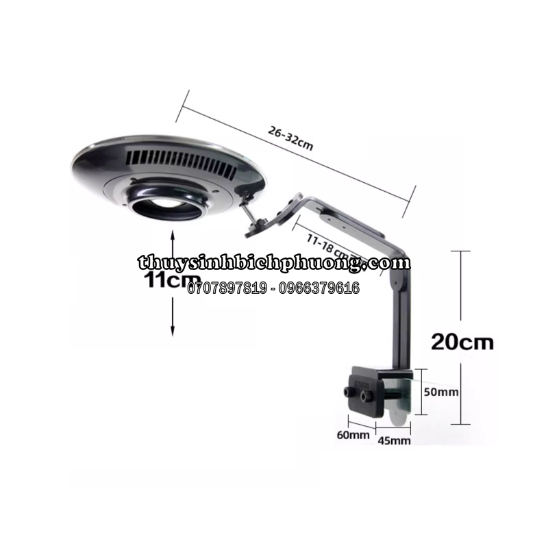 CHÂN KẸP ĐÈN UFO 8 PRO / MAX MẪU A