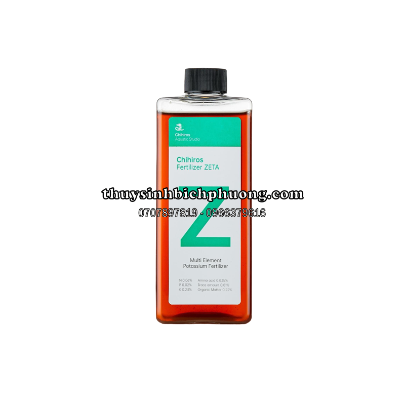 CHIHIROS ZETA “Z” 450ML (Potassium Fertilizer) - PHÂN NƯỚC BỔ SUNG KALI ĐA NGUYÊN TỐ