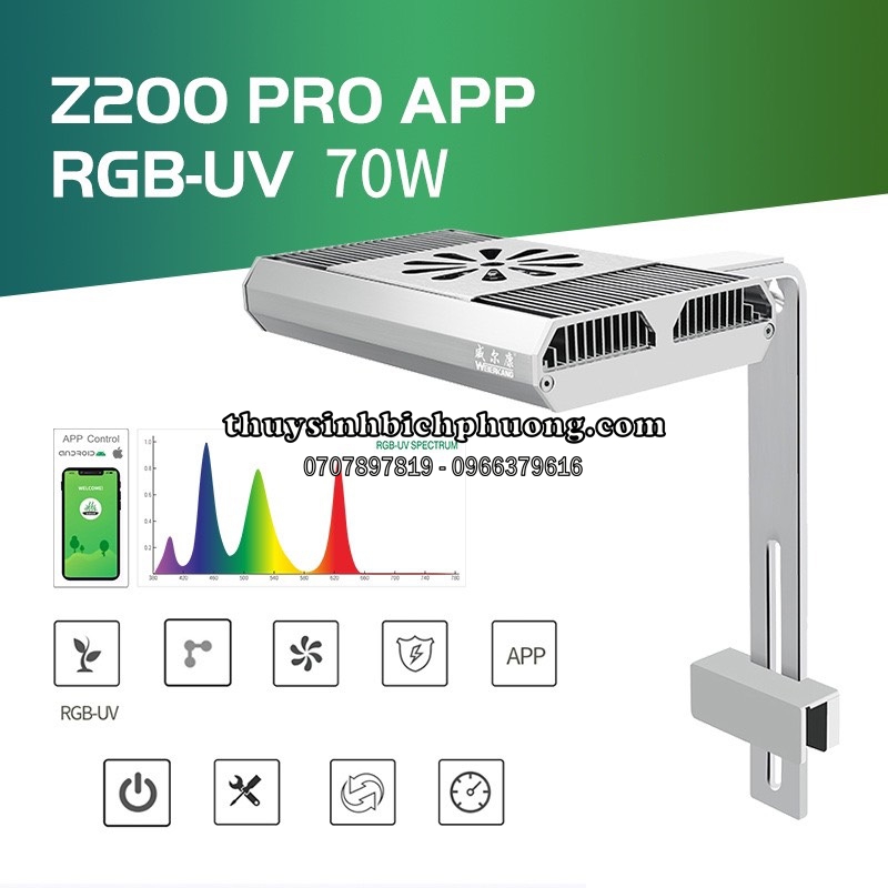 ĐÈN WEEK Z200 PRO RGB UV