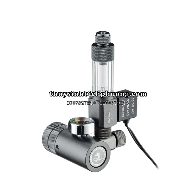 CHIHIROS CO2 REGULATOR MATE - VAN ĐIỆN TINH CHỈNH CO2 (TẶNG KÈM ĐẾM GIỌT)
