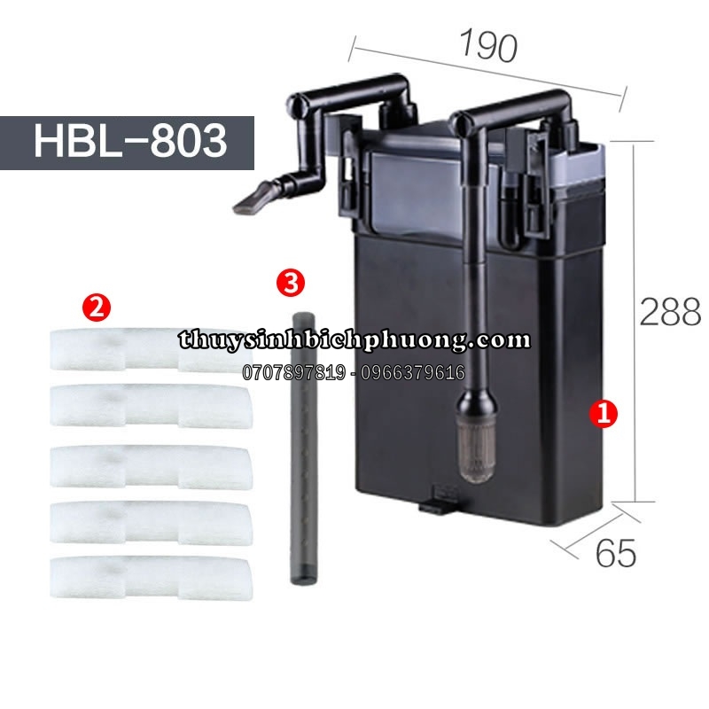 SUNSUN HBL-801|802|803 - LỌC TREO HỒ CÁ THỦY SINH