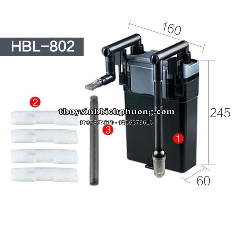 SUNSUN HBL-801|802|803 - LỌC TREO HỒ CÁ THỦY SINH