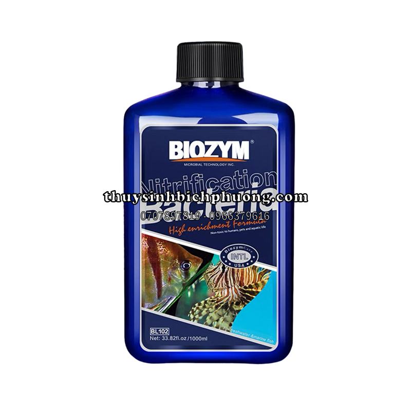 BIOZYM NITRIFYING BACTERIA - VI SINH ĐẬM ĐẶC CHO CÁ NƯỚC NGỌT VÀ NƯỚC MẶN